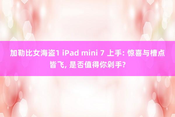加勒比女海盗1 iPad mini 7 上手: 惊喜与槽点皆飞， 是否值得你剁手?