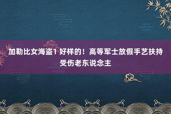 加勒比女海盗1 好样的！高等军士放假手艺扶持受伤老东说念主
