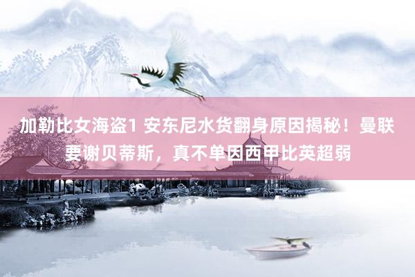 加勒比女海盗1 安东尼水货翻身原因揭秘！曼联要谢贝蒂斯，真不单因西甲比英超弱
