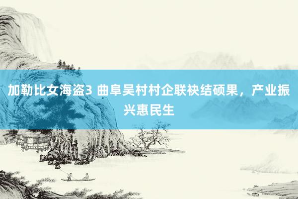 加勒比女海盗3 曲阜吴村村企联袂结硕果，产业振兴惠民生