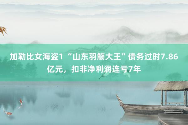 加勒比女海盗1 “山东羽觞大王”债务过时7.86亿元，扣非净利润连亏7年