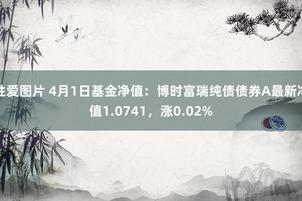 性爱图片 4月1日基金净值：博时富瑞纯债债券A最新净值1.0741，涨0.02%