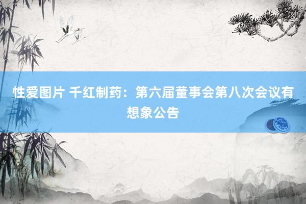 性爱图片 千红制药：第六届董事会第八次会议有想象公告