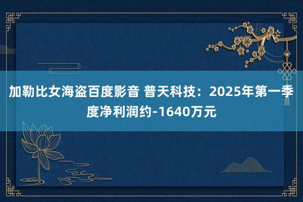 加勒比女海盗百度影音 普天科技：2025年第一季度净利润约-1640万元