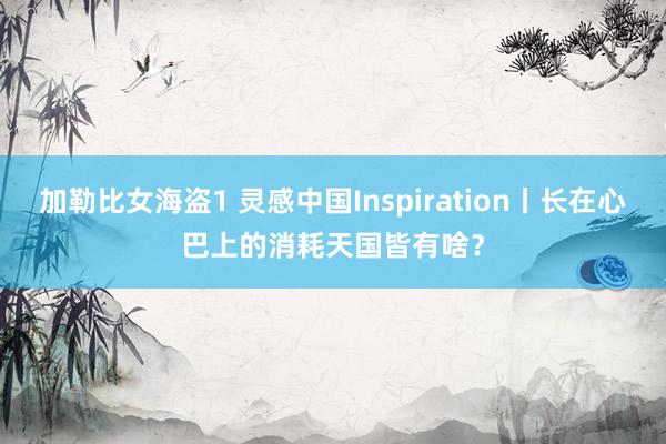 加勒比女海盗1 灵感中国Inspiration丨长在心巴上的消耗天国皆有啥？