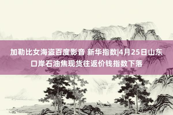 加勒比女海盗百度影音 新华指数|4月25日山东口岸石油焦现货往返价钱指数下落